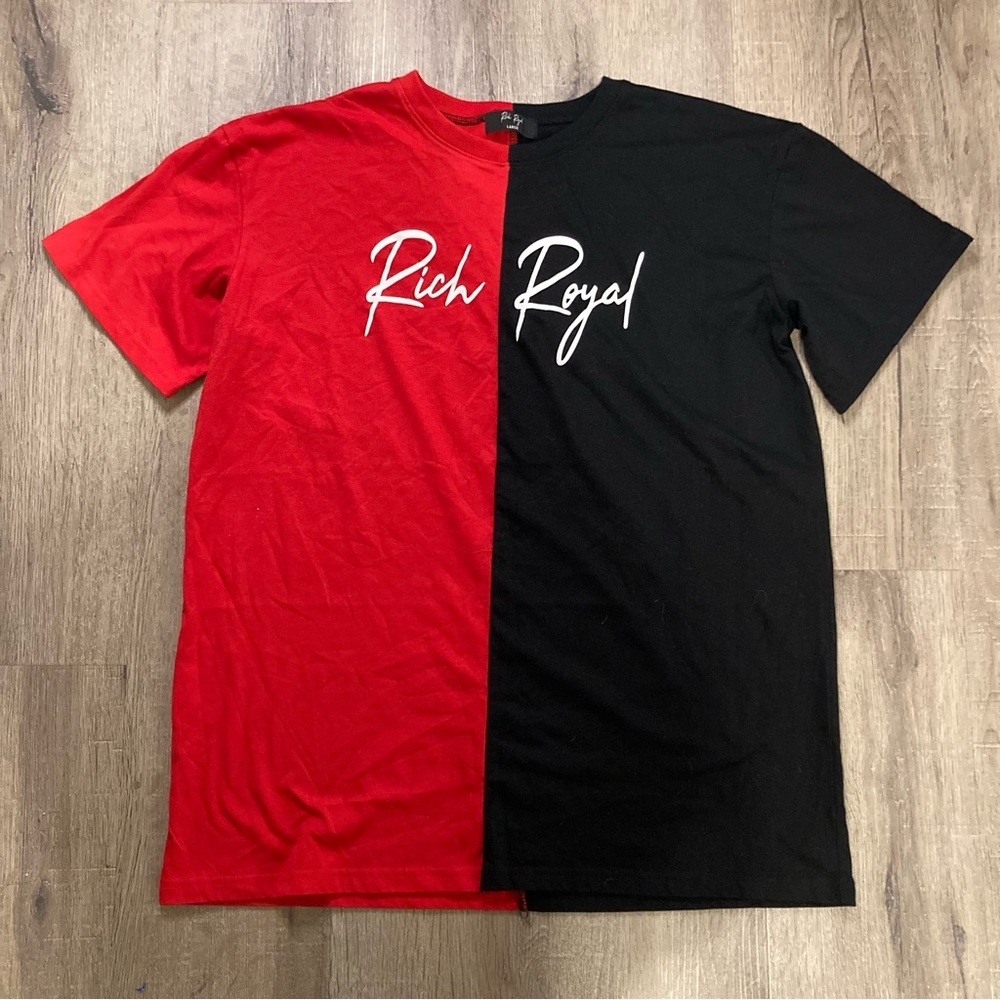 Rich Royal Tee Large NWOT